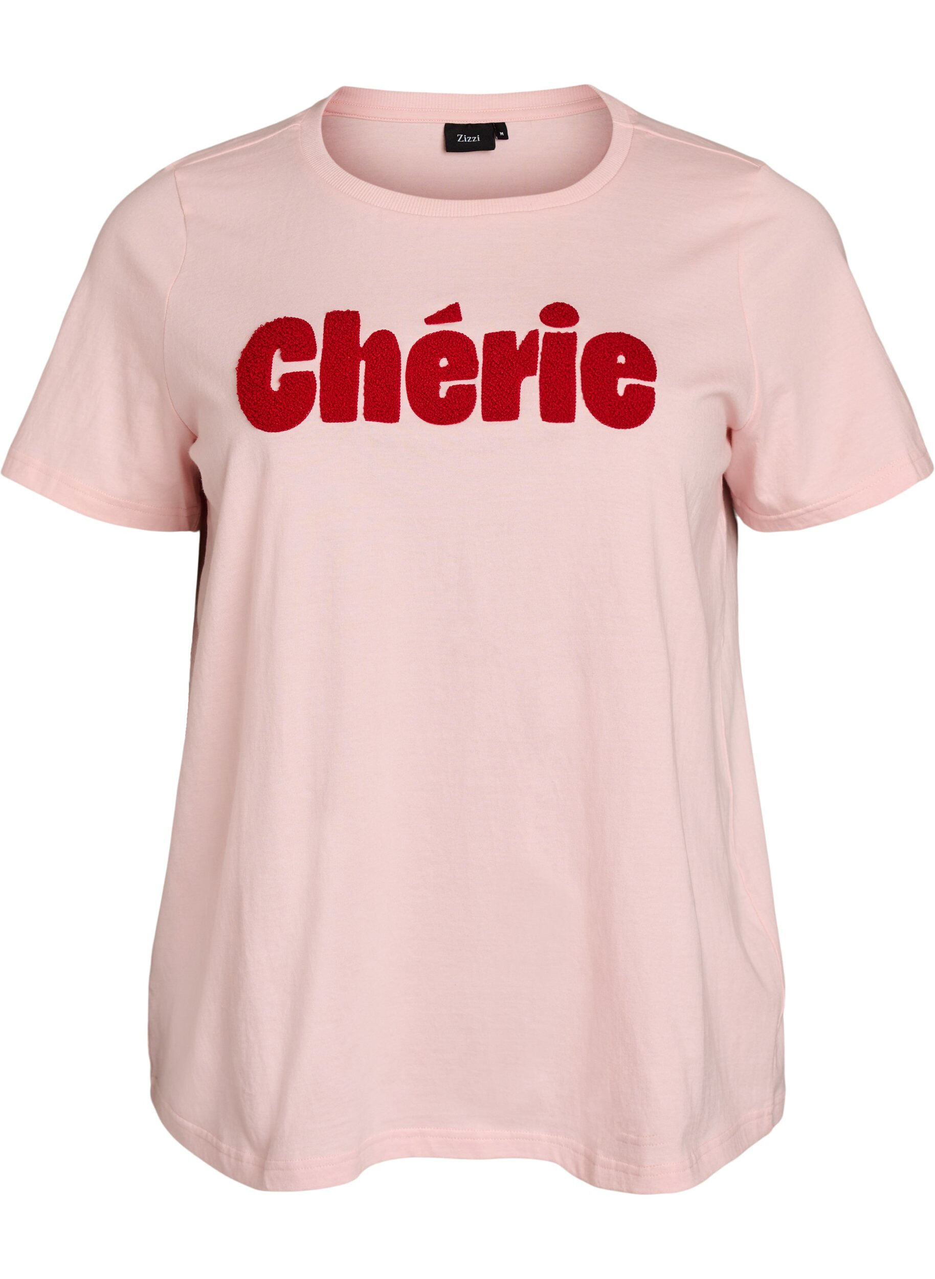 Organisch katoenen T-shirt met print aan de voorkant