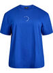 Sportief T-shirt in biologische katoen, Blauw, Packshot image number 0