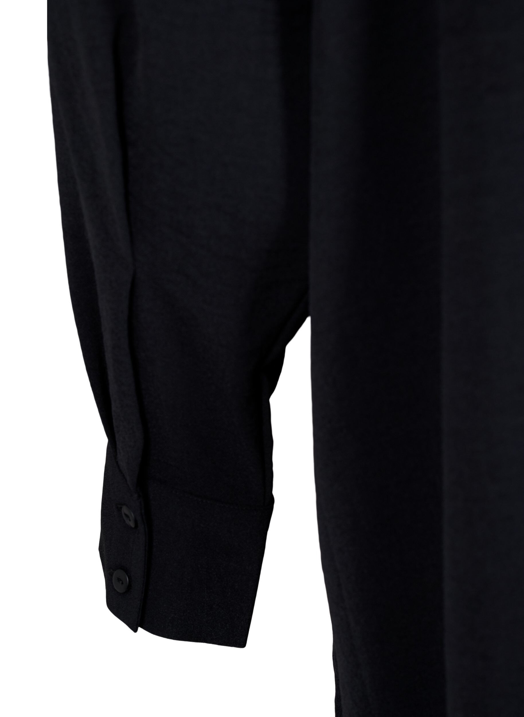 Zizzi Korte jurk met accent van kant, Black, Packshot image number 3