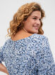 Viscose zwangerschapstop met print, Blue Flower AOP, Model image number 2