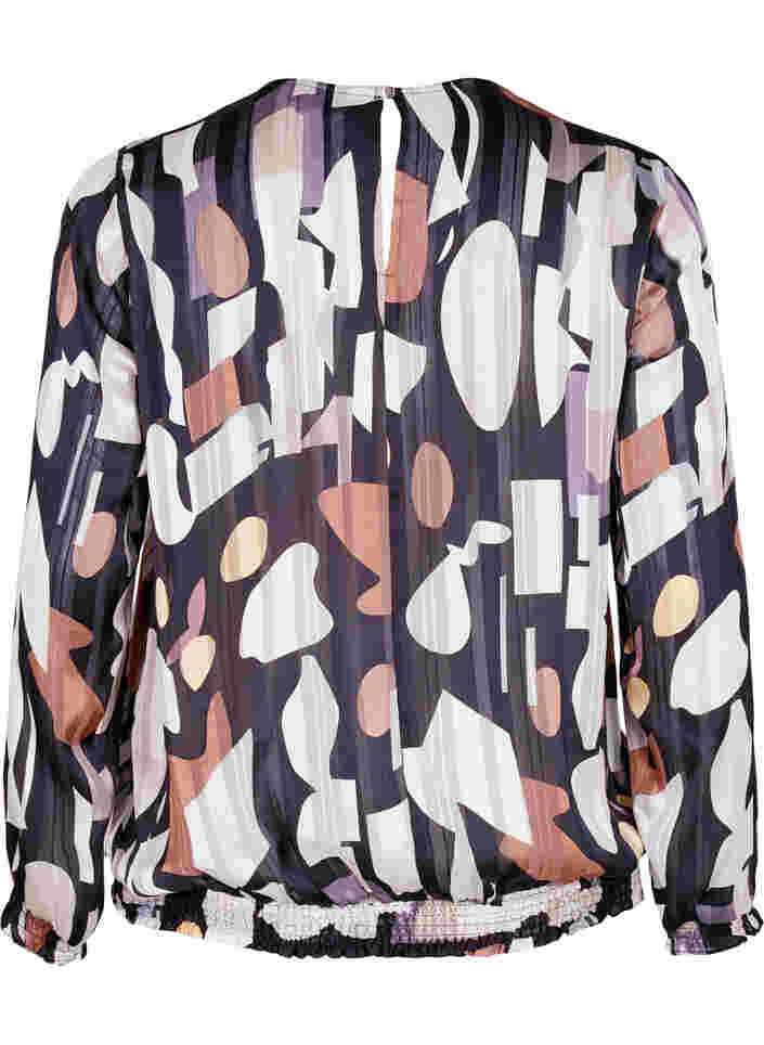Bedrukte blouse met kiel, Graphic AOP, Packshot image number 1