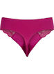 Microfiber string met kanten details, Boysenberry, Packshot image number 1