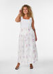 Viscose maxi-rok met smock, Wit, Model image number 1