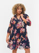 Tuniek met bloemenprint en lurex, Big Flower AOP, Model image number 0