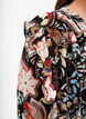 Shirt blouse met ruches en paisleyprint, Black Paisley, Model image number 2