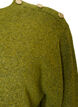 Breisel blouse met knoopdetail, Groen, Packshot image number 2