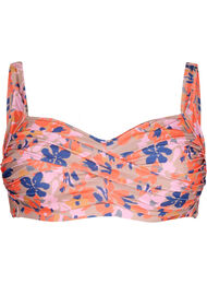 Bedrukte bikinitop, Retro Flower