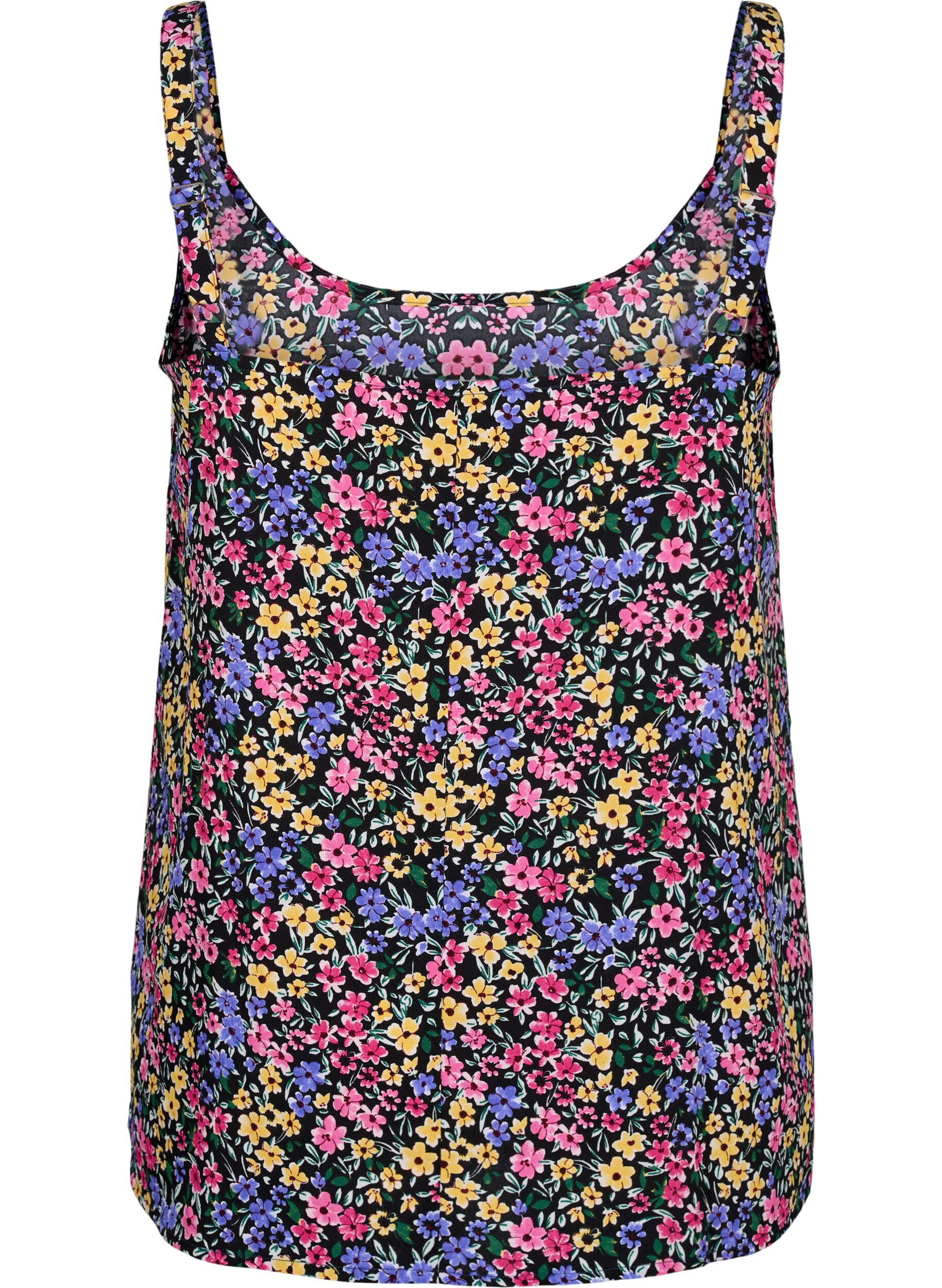 Zizzi FLASH - Top met print, Multi Flower, Packshot image number 1