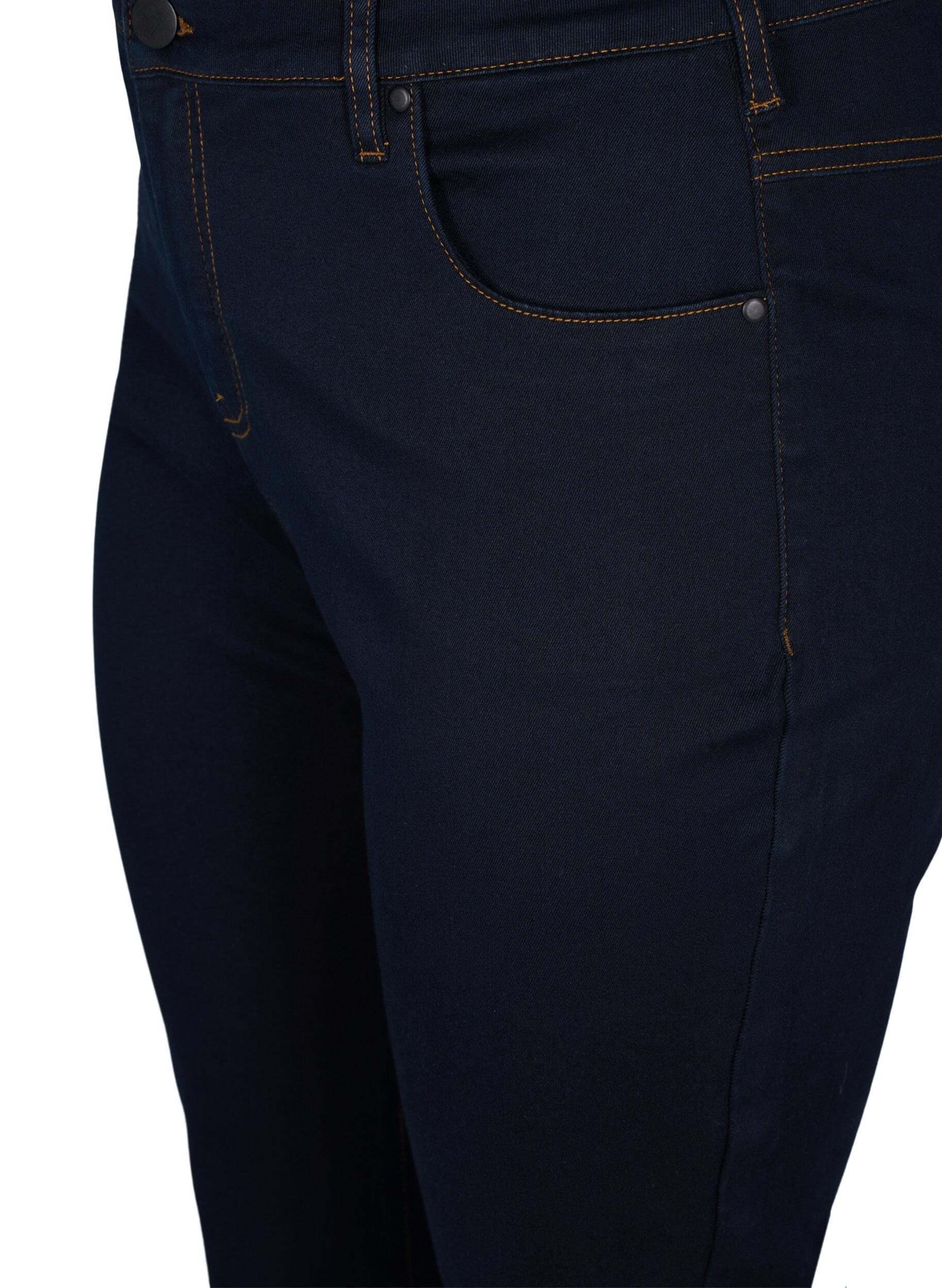 Zizzi Slim fit Emily jeans met normale taille, Blauw, Packshot image number 2