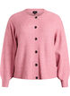 Vest van ribtricot met knopen, Roze, Packshot image number 0