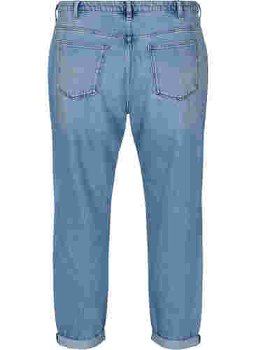 Mille mom-fit jeans met colour-blocking, Blue Denim Comb, Packshot image number 1