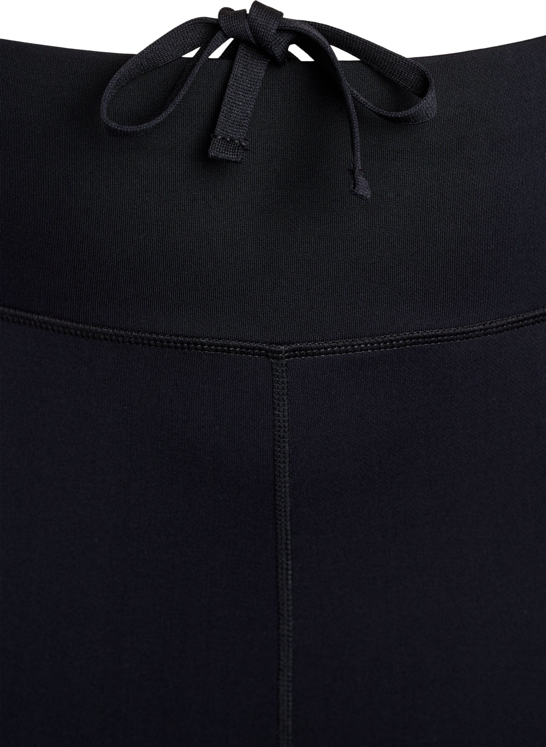 Zizzi Capri hardlooppanties met lichte compressie, Zwart, Packshot image number 3