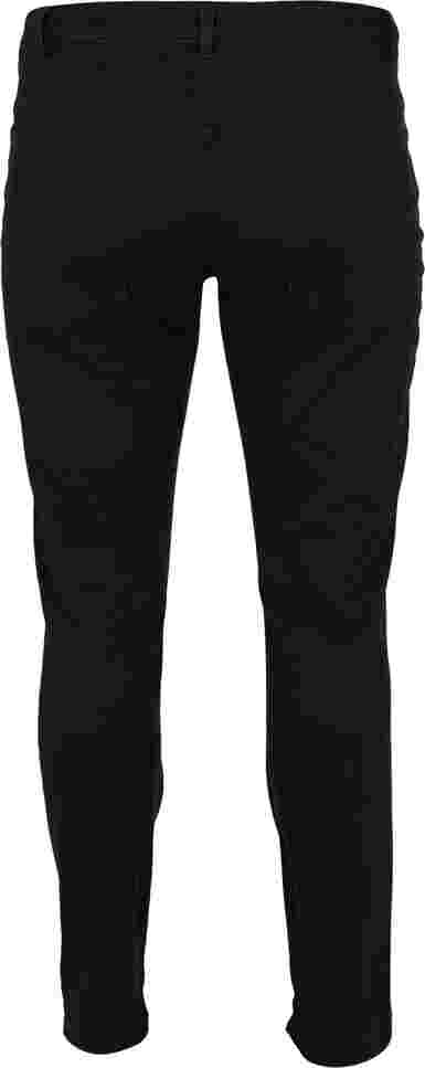 Slim-fit Emily jeans met normale taille, Black, Packshot image number 1