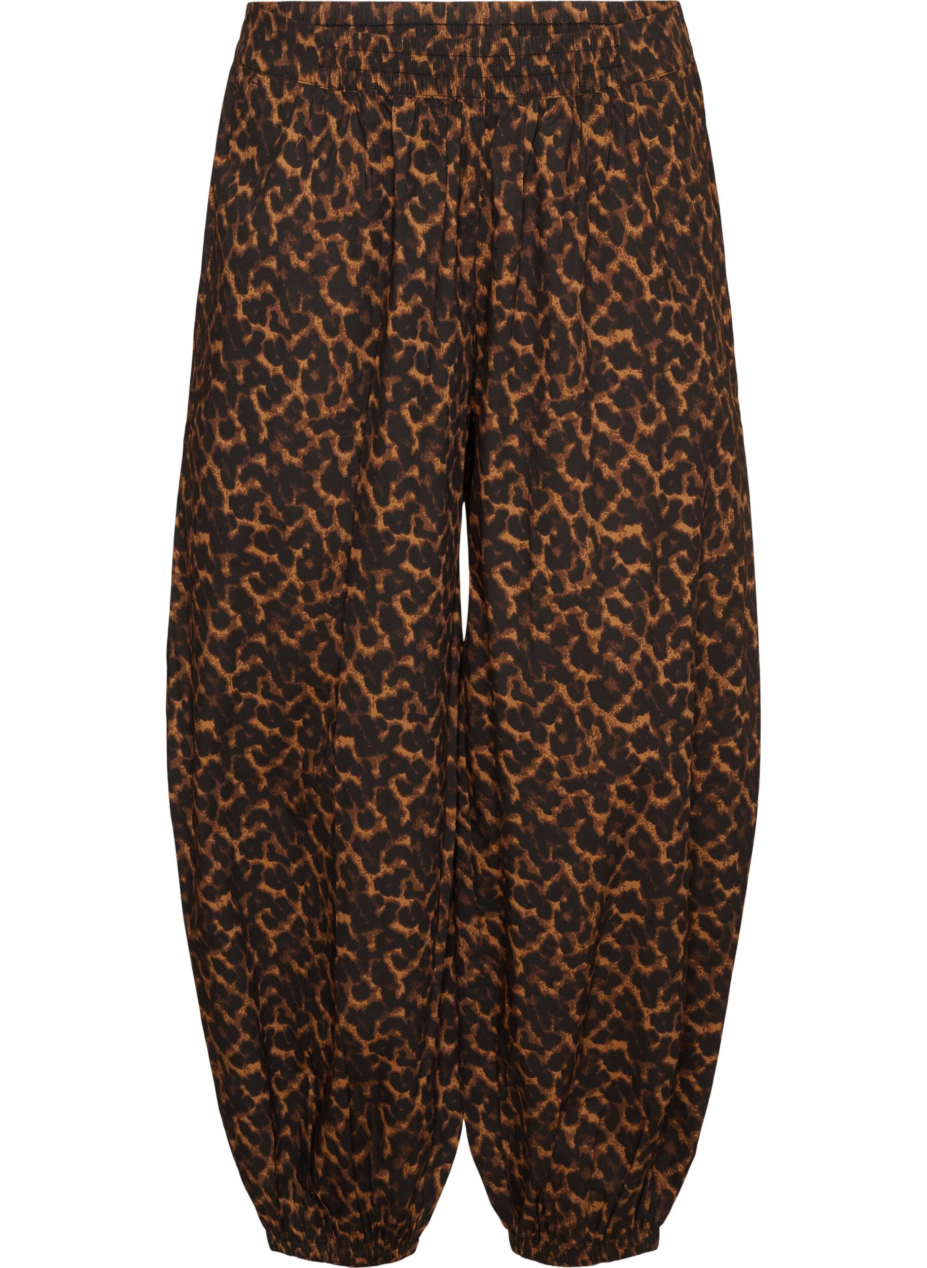 Balloonbroek met hoge taille en all-over patroon