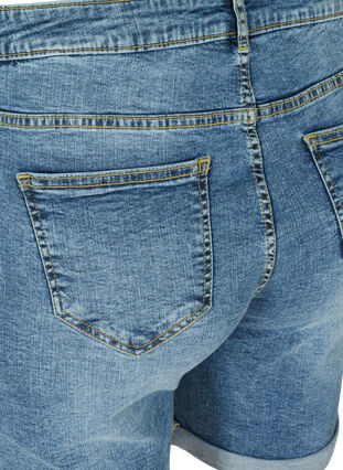 Denim shorts, Mid Blue Stone Wash, Packshot image number 3