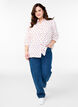 Shirtblouse met 3/4 mouwen, Wit, Model image number 1
