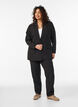 Klassieke blazer met knoopsluiting, Zwart, Model image number 1