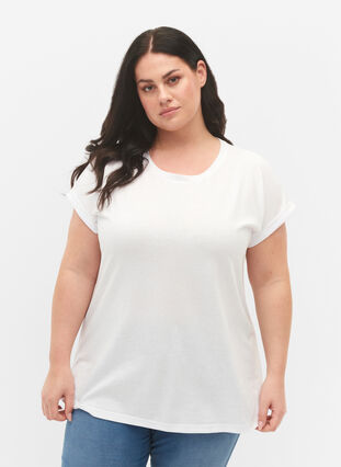 2-pack T-shirts met korte mouwen, Bright White / Black, Model image number 0