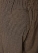 Broek met klein ruitpatroon en rechte pijpen, Bruin, Packshot image number 3