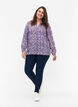 FLASH - Blouse met lange mouwen en print, Strong Blue Flower, Model image number 2