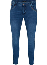 Extra slim fit Sanna jeans met normale taille, Blue denim