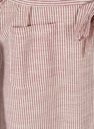 Gestreepte hemdjurk met zakken, Dry Rose Stripe, Packshot image number 3