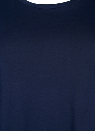 Katoenen t-shirt met 2/4 mouwen, Navy Blazer, Packshot image number 2