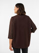 Fleecemouwloos vest met drukknoopjes en zijzakken, Bruin, Model image number 2