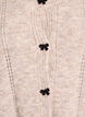 Cardigan met strikknopen en opengewerkt patroon, Beige, Packshot image number 2