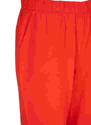 Flared broek met elastiek in de taille, Fiery Red, Packshot image number 2