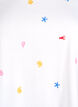 T-shirt in biologisch katoen met geborduurde motieven, Wit, Packshot image number 2
