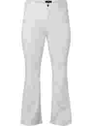 Ellen bootcut jeans met hoge taille, White