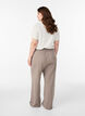 Broek met wijde pijpen, Beige, Model image number 1