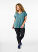 Losvallend sport T-shirt met V-hals, Groen, Model image number 1