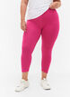 Basic 3/4 legging in viscose, Roze, Model image number 0