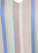 Korte jurk in linnen en viscose met 3/4 mouwen, Blauw, Packshot image number 2