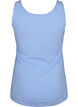 Effen gekleurd basic top in katoen, Blauw, Packshot image number 1