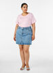 Organisch katoenen T-shirt met hartjes, Roze, Model image number 1