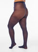 30 denier panty met bloemenpatroon, Blauw, Model image number 2