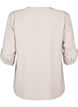 Viscose overhemd blouse met driekwart mouwen., Chateau Gray, Packshot image number 1