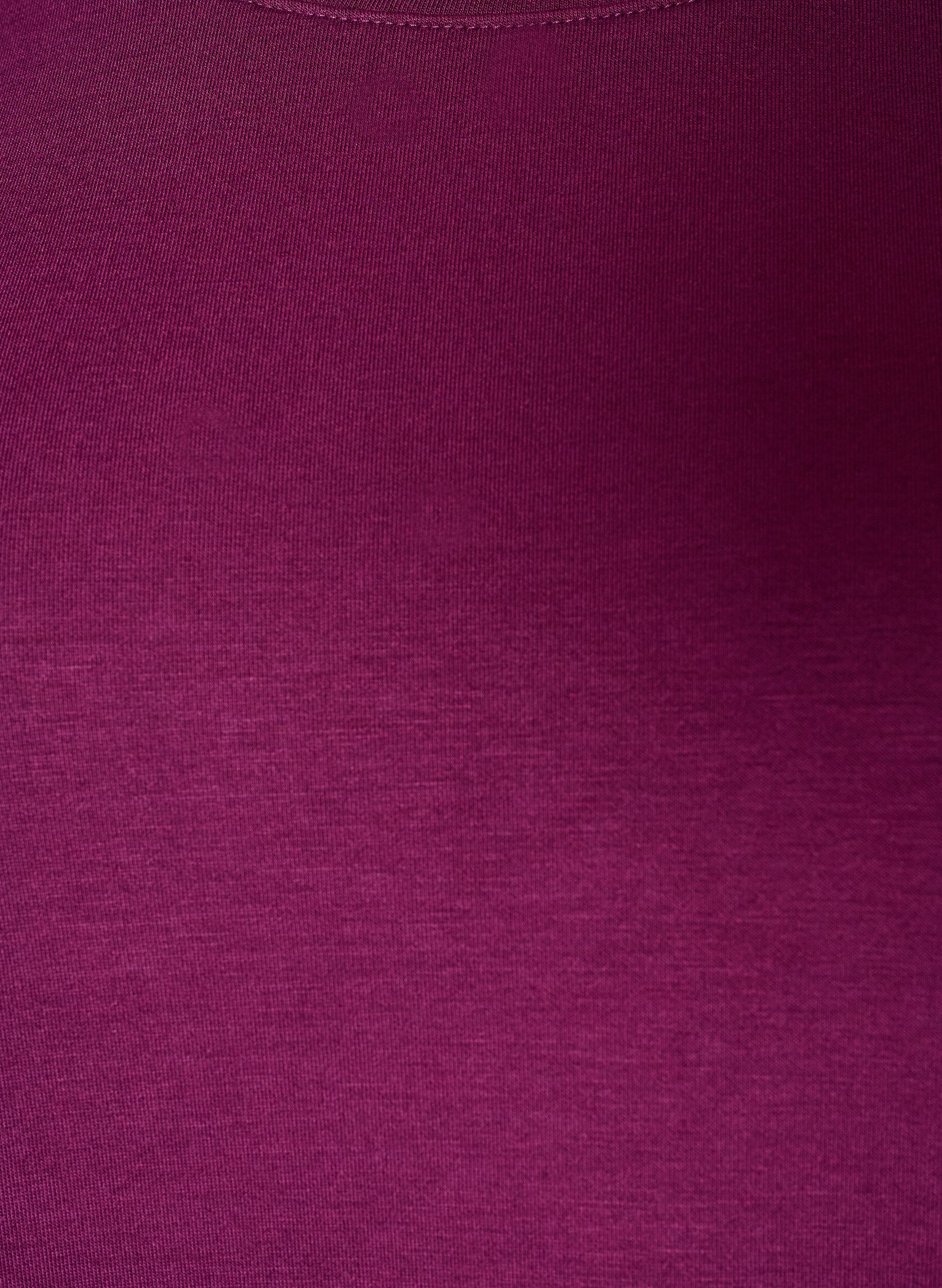 ZizziJersey blouse met lange mouwen en een ronde hals, Paars, Packshot image number 2