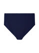 Bikinibroekje met hoge taille en textuur, Blauw, Packshot image number 1