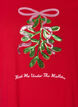 Kerst T-shirt van biologisch katoen, Rood, Packshot image number 2