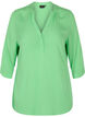 Viscose top met 3.4 mouwen en v-hals, Summer Green, Packshot image number 0