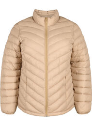 Lichtgewicht jas met zakken, Bruin