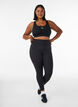 Trainingspanties met high waist en zak in de tailleband, Zwart, Model image number 0