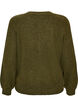 Vest met V-hals en ribstructuur, Groen, Packshot image number 1