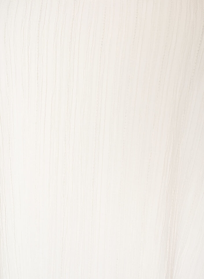 Blouse met textuur, V-hals en ruches, Vanille, Packshot image number 2