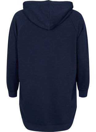 Lang sweatshirt met capuchon en print, Night Sky, Packshot image number 1