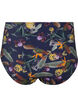 Bikinibroekje met hoge taille en bloemenprint, Night Sky Flower, Packshot image number 1